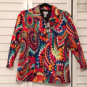 Chico's - La Terraza Jaenna 3/4 Sleeve Jacket Chico’s size 1 (=Size 8 Women’s)